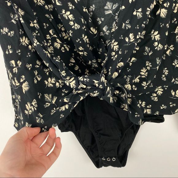 Capulet floral tie waist Daria bodysuit - Picture 3 of 7